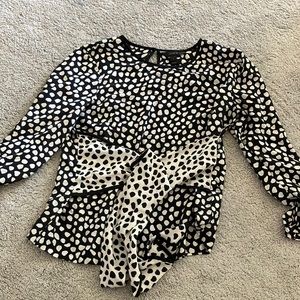 Jcrew blouse with front tie